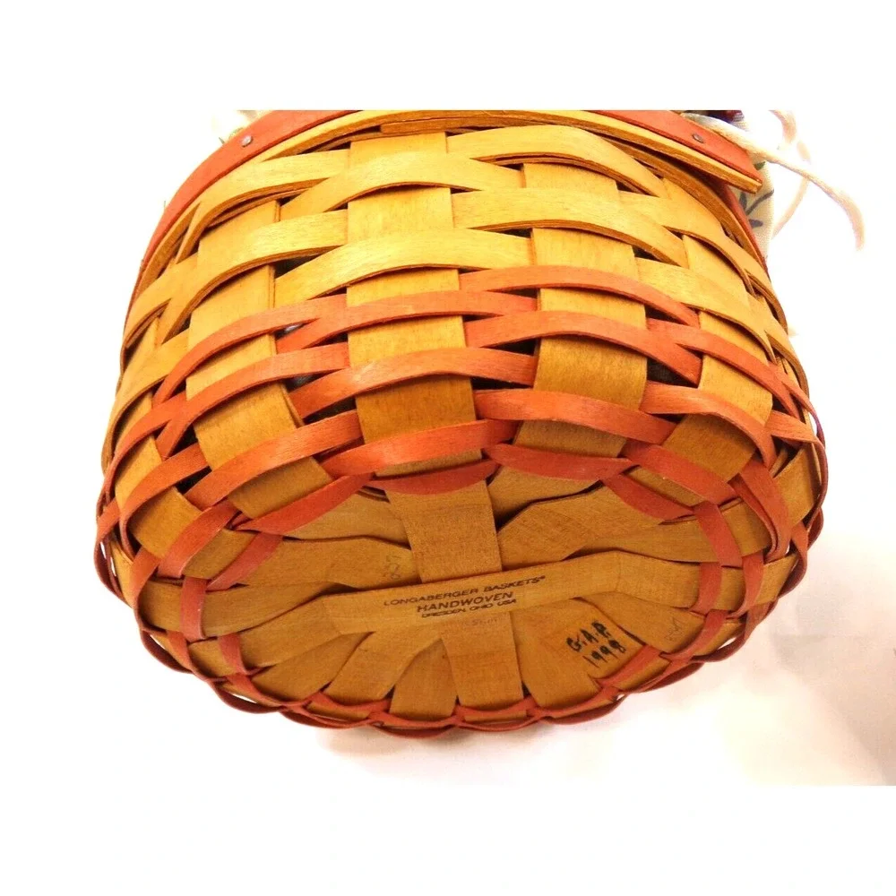 Longaberger 1998 & 1999 Mother's Day Baskets Rings & Things - Tea for Two